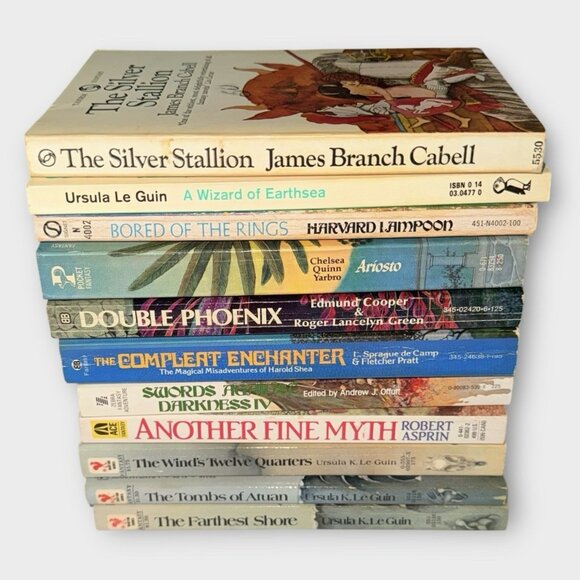 Lot Of 11 Vintage Fantasy Paperback Books 1969-1986 - Picture 1 of 4